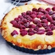 Raspberry custard brioche tart